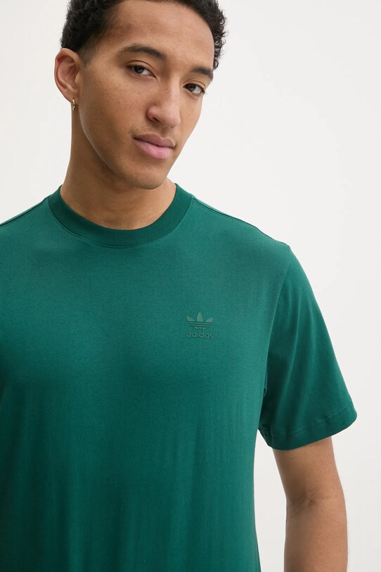 Бавовняна футболка adidas Originals Q12 TS TEE CO зелений JD0680