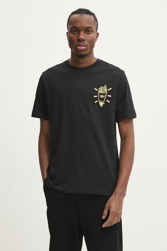 Îmbrăcăminte adidas Originals tricou din bumbac Q12 TS STREET B JP2672 negru