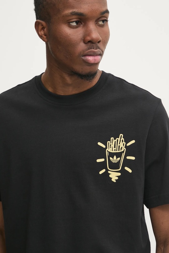 adidas Originals tricou din bumbac Q12 TS STREET B JP2672 negru