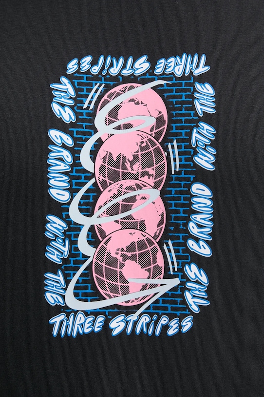 Бавовняна футболка adidas Originals Q12 TS STREET W чорний JP2670