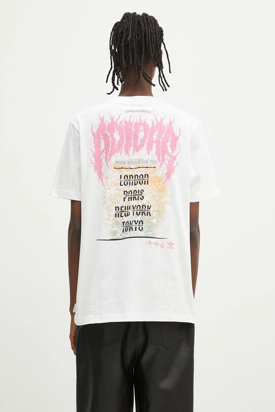 Clothing adidas Originals cotton t-shirt Q12 TS DEATH JD0665 white