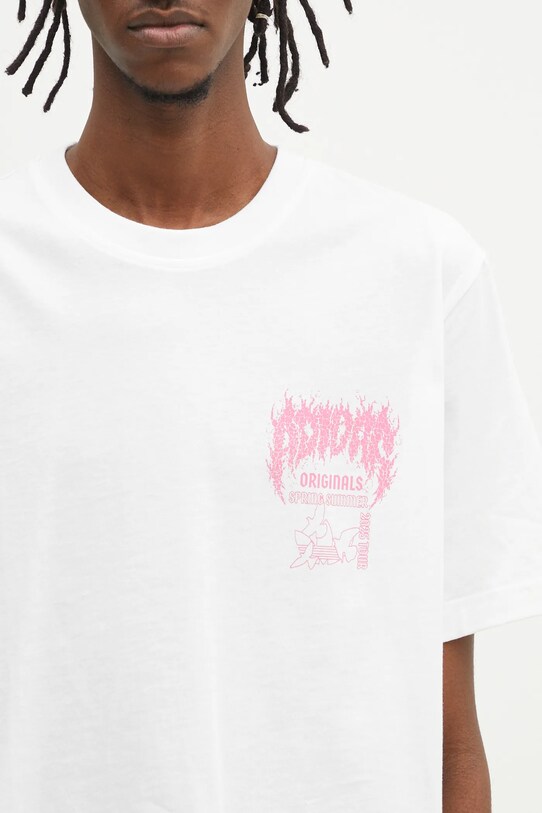 adidas Originals cotton t-shirt Q12 TS DEATH white JD0665