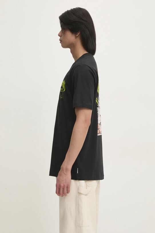 Βαμβακερό μπλουζάκι adidas Originals Q12 TS DEATH JP2678 μαύρο SS25