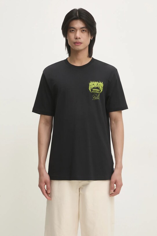 Ρούχα Βαμβακερό μπλουζάκι adidas Originals Q12 TS DEATH JP2678 μαύρο