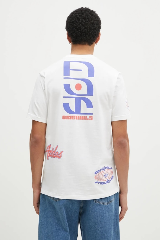 Дрехи Памучна тениска adidas Originals Q12 TS SPONSOR JD0663 бял