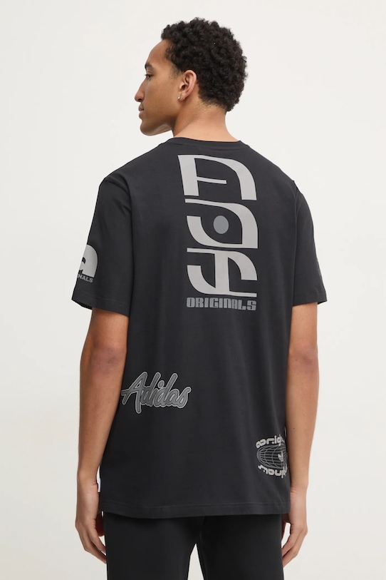 Oblečení Bavlněné tričko adidas Originals Q12 TS SPONSOR JP2676 černá