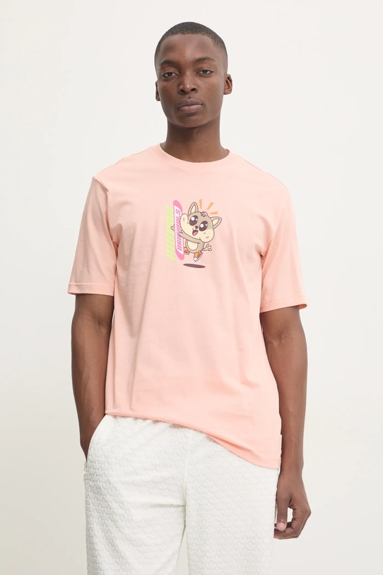 Bavlněné tričko adidas Originals Q12 TS KAWAII oranžová JP0194