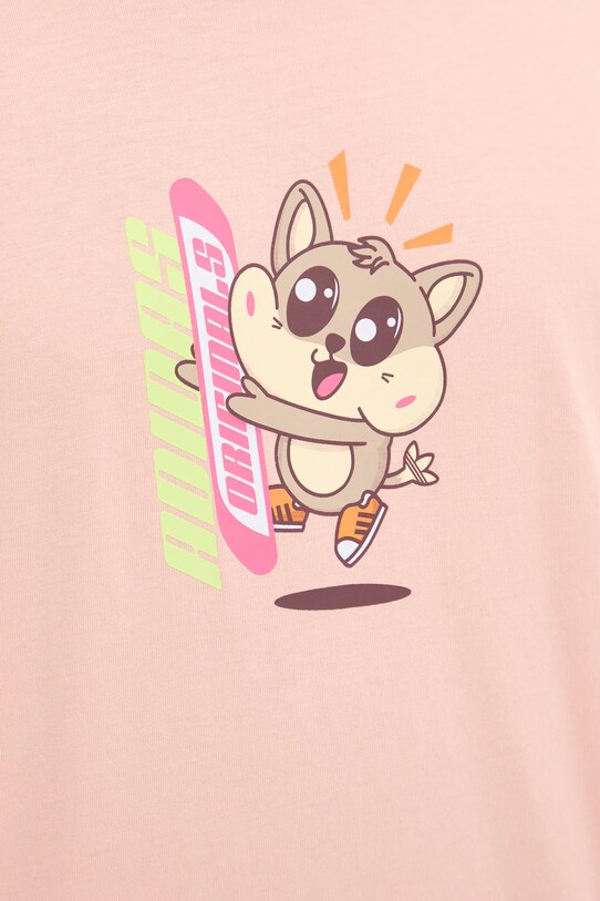 Bavlněné tričko adidas Originals Q12 TS KAWAII JP0194 oranžová