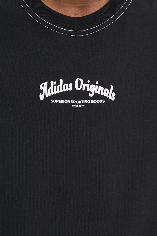 Βαμβακερό μπλουζάκι adidas Originals Wabash JP4477 μαύρο