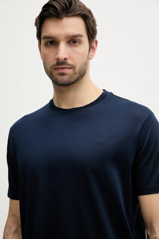 Бавовняна футболка Paul&Shark 25411015 темно-синій SS25