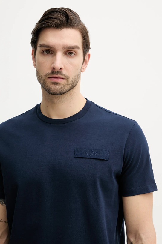 Pamučna majica Paul&Shark mornarsko plava 25411043