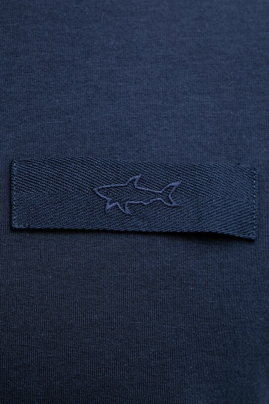 Pamučna majica Paul&Shark 25411043 mornarsko plava