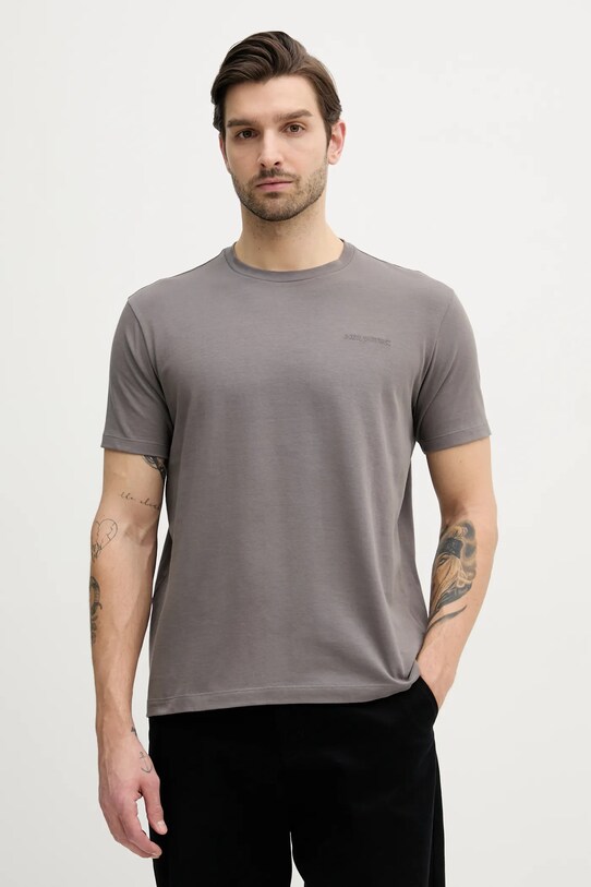 Paul&Shark tricou din bumbac uni gri 25411047