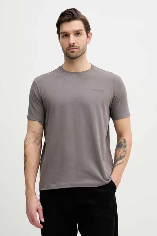Paul&Shark t-shirt in cotone semplice grigio 25411047