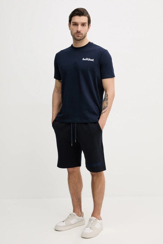 Paul&Shark t-shirt bawełniany 25411052 granatowy SS25