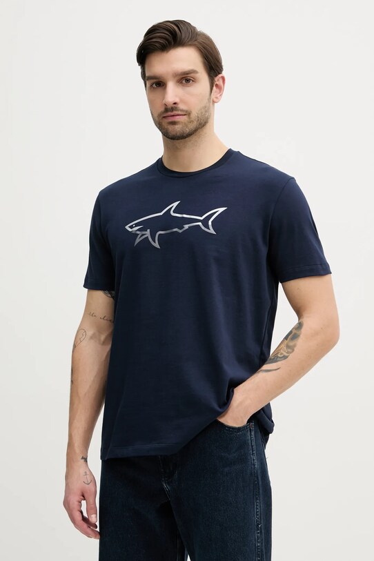Îmbrăcăminte Paul&Shark tricou din bumbac 25411078 bleumarin