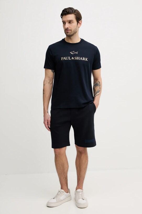 Paul&Shark tricou C0P1239 bleumarin SS25
