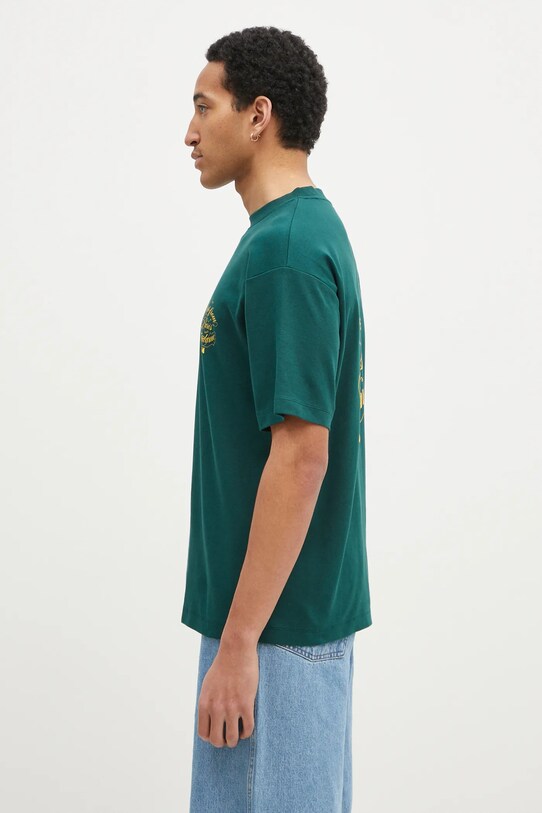 Drôle de Monsieur cotton t-shirt Le T-Shirt Slogan Vignes F.TS226.CO002.DGN green SS25