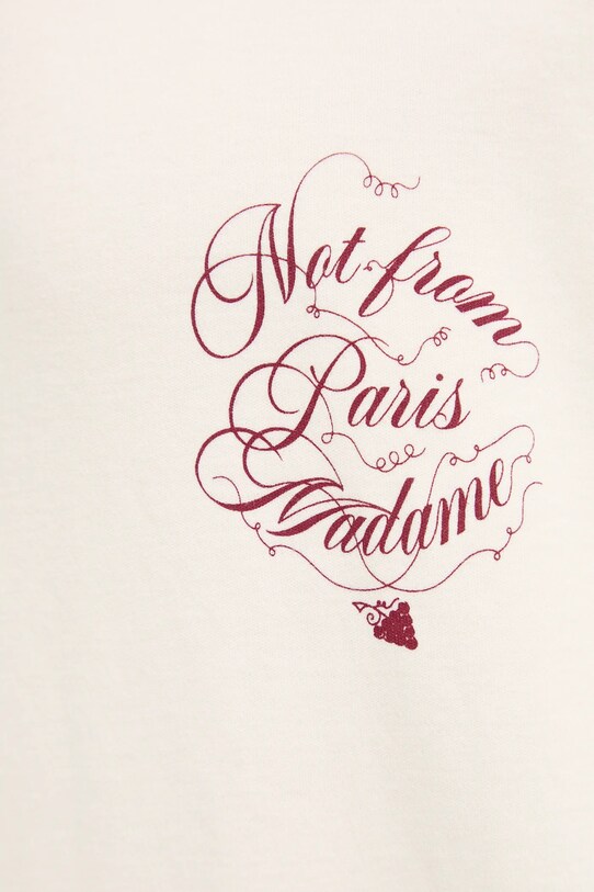 Хлопковая футболка Drôle de Monsieur Le T-Shirt Slogan Vignes F.TS226.CO002.CM бежевый
