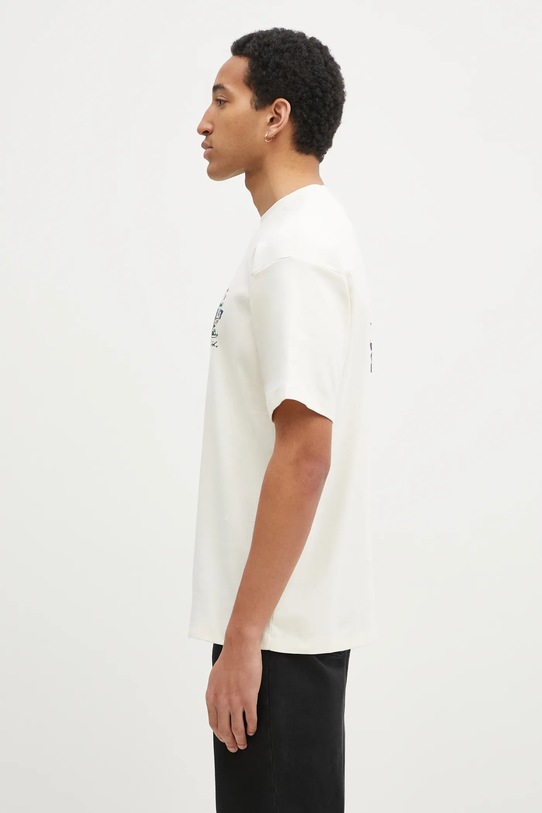 Бавовняна футболка Drôle de Monsieur Le T-Shirt Vase F.TS225.CO002.CM бежевий SS25