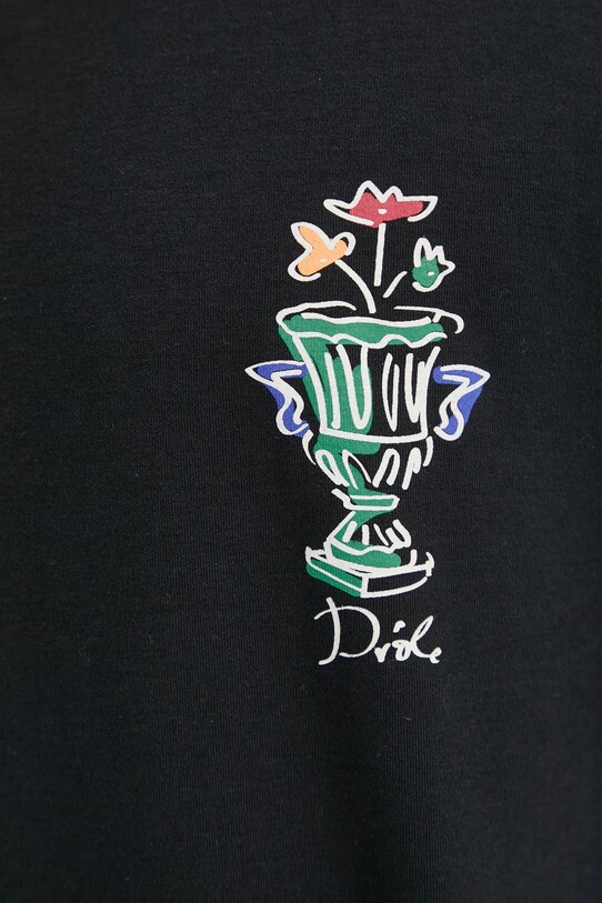 Bavlnené tričko Drôle de Monsieur Le T-Shirt Vase F.TS225.CO002.BL čierna