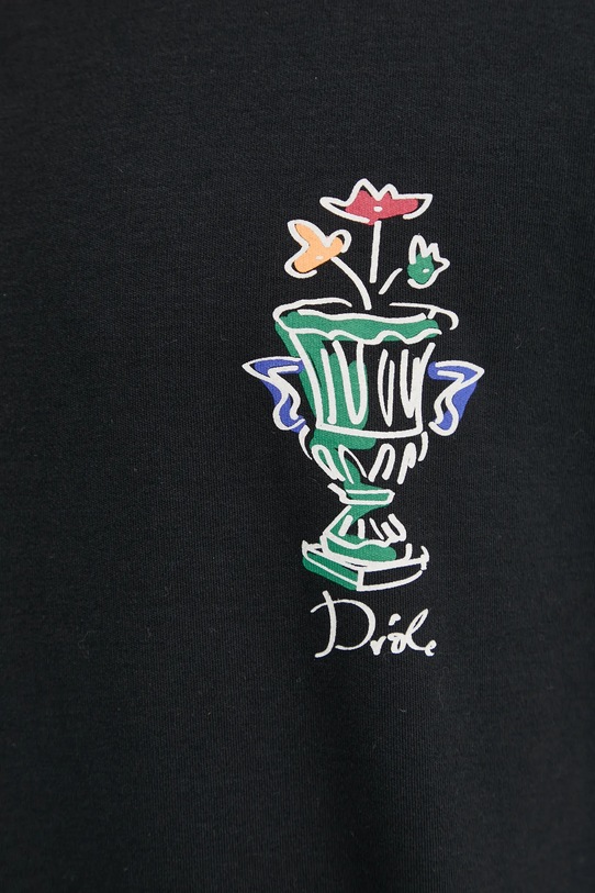 Drôle de Monsieur t-shirt bawełniany Le T-Shirt Vase F.TS225.CO002.BL czarny