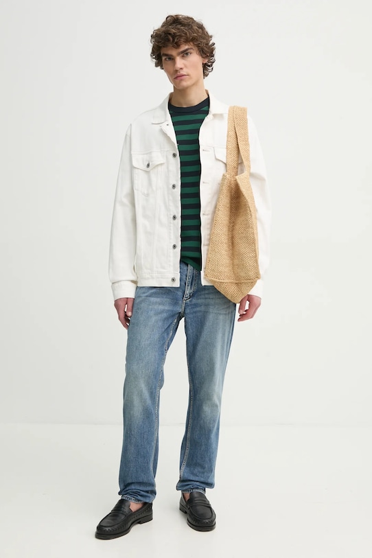 Pamučna majica Drôle de Monsieur Le T-Shirt Slogan RayE regular mornarsko plava F.TS224.CO135.NY