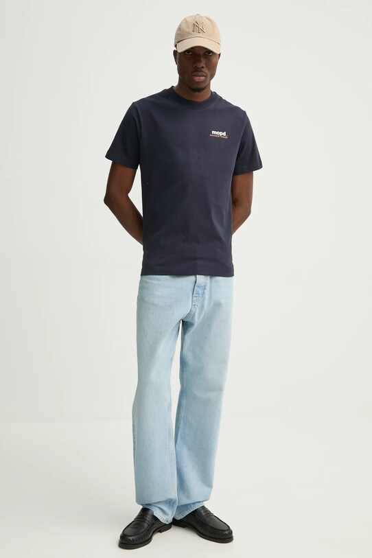 Marc O'Polo tricou din bumbac 5000005444 bleumarin SS25