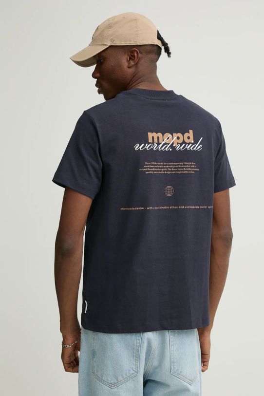 Marc O'Polo t-shirt bawełniany granatowy 5000005444