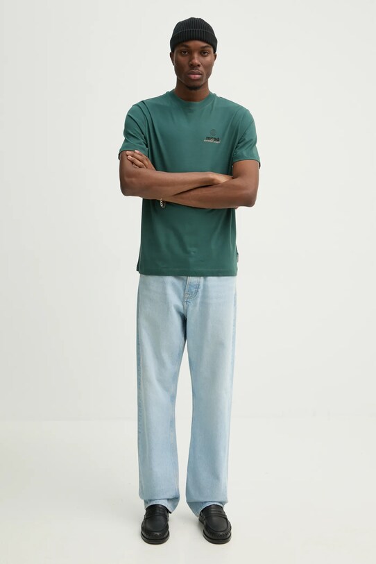 Marc O'Polo t-shirt bawełniany 5000005429 zielony SS25