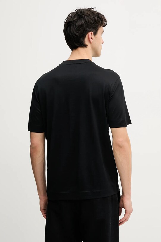 Emporio Armani tricou EM001033.AF10017 negru SS25