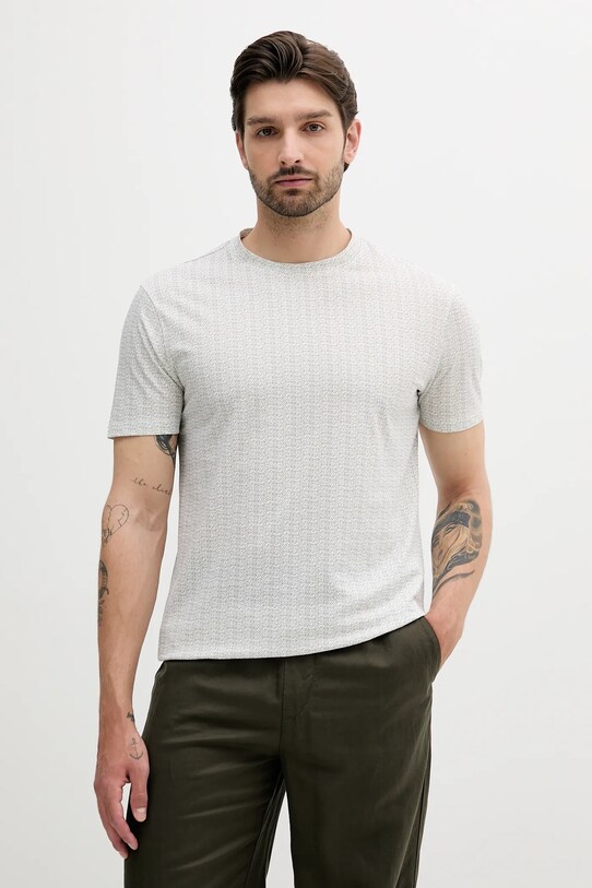 Бавовняна футболка Armani Exchange бавовна білий XM000561.AF10356
