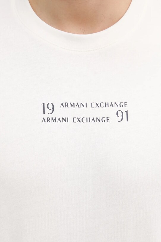 Armani Exchange t-shirt bawełniany XM000539.AF10362 beżowy