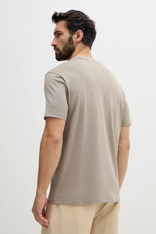 Armani Exchange t-shirt bawełniany XM000544.AF10361 beżowy SS25