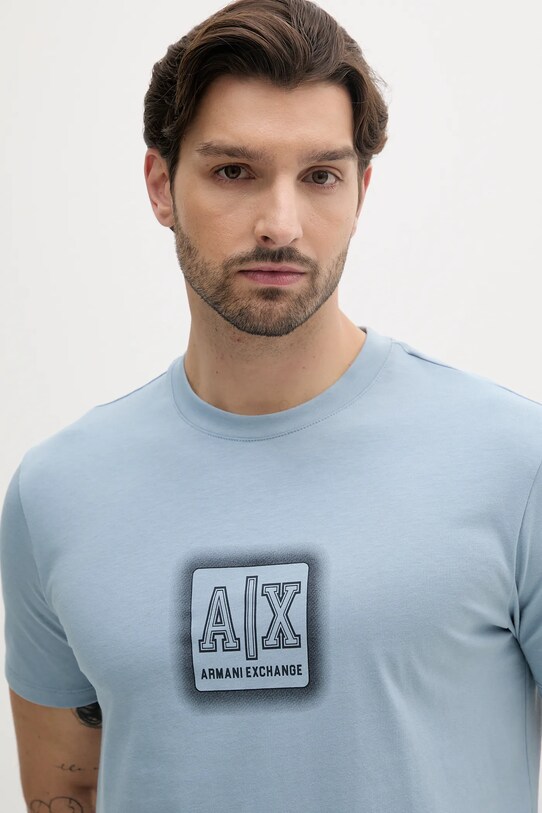 Bavlnené tričko Armani Exchange modrá XM000545.AF10361