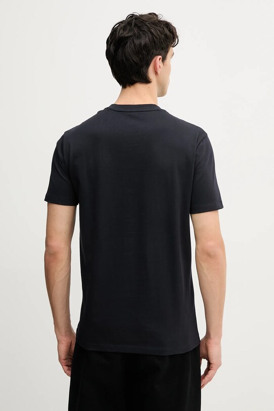 Bombažna kratka majica Armani Exchange XM000545.AF10361 mornarsko modra SS25