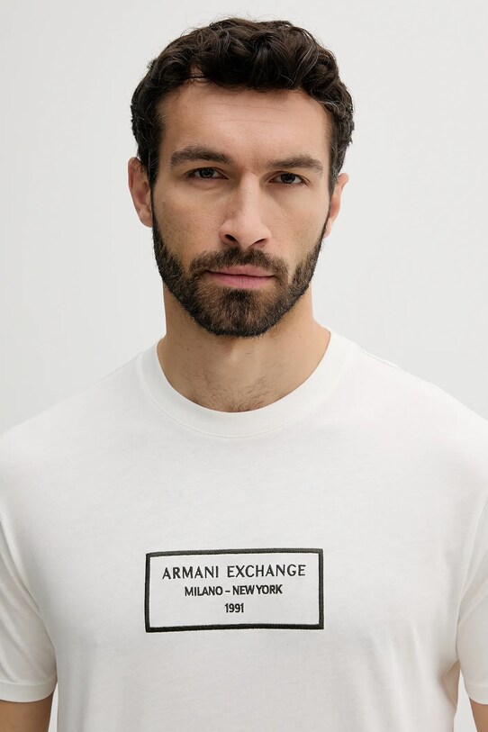 Odzież Armani Exchange t-shirt bawełniany XM000552.AF10356 biały