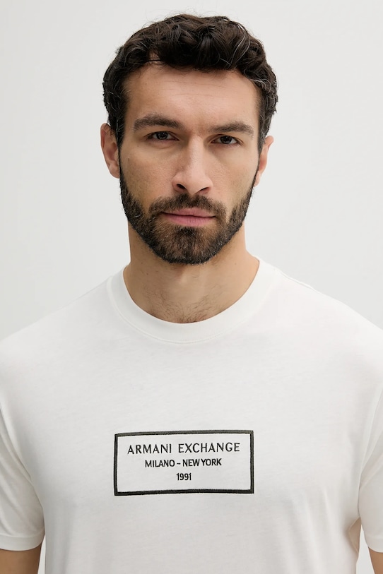 Abbigliamento Armani Exchange t-shirt in cotone XM000552.AF10356 bianco