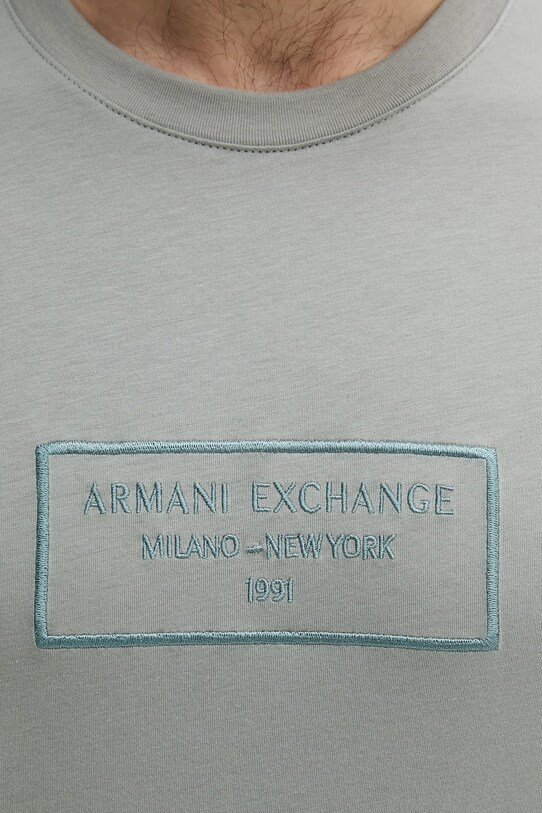 Armani Exchange t-shirt bawełniany zielony XM000552.AF10356