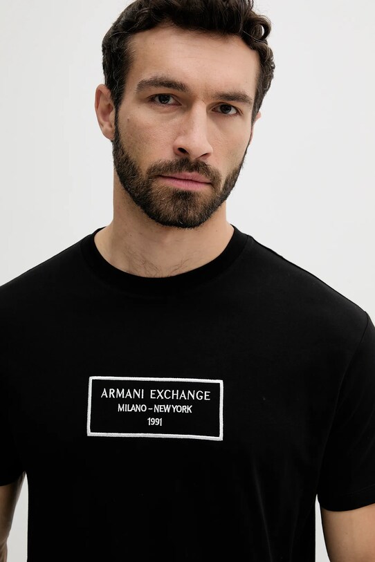 Odzież Armani Exchange t-shirt bawełniany XM000552.AF10356 czarny