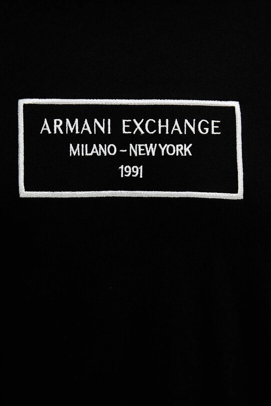 Armani Exchange t-shirt bawełniany czarny XM000552.AF10356