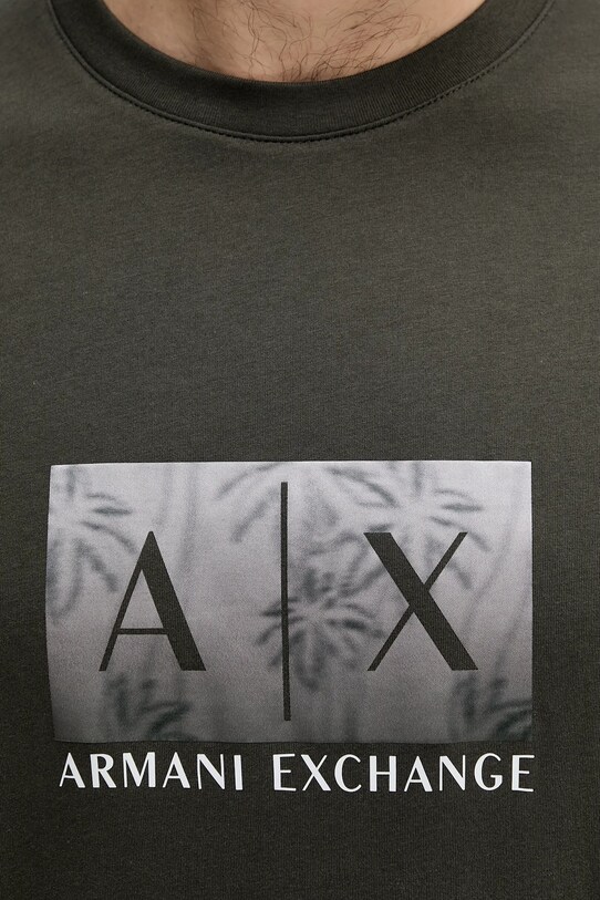 Armani Exchange t-shirt bawełniany zielony XM000555.AF10358