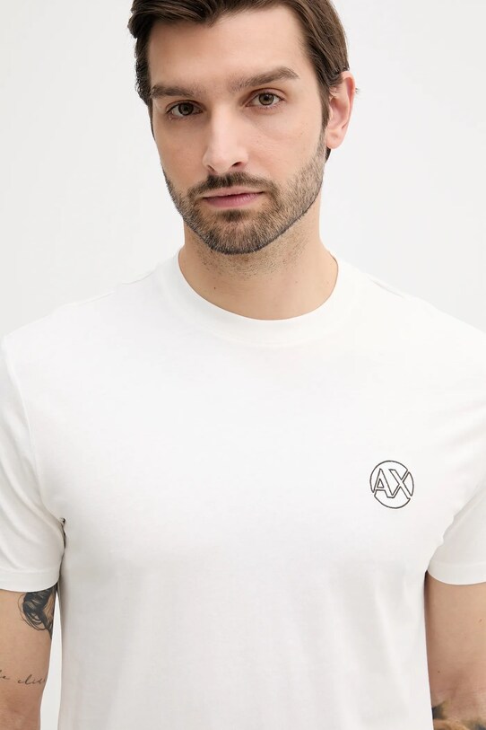 Armani Exchange tricou din bumbac bej XM000558.AF10358
