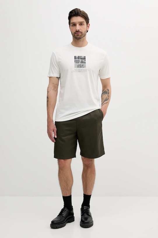 Хлопковая футболка Armani Exchange XM000565.AF10356 белый SS25