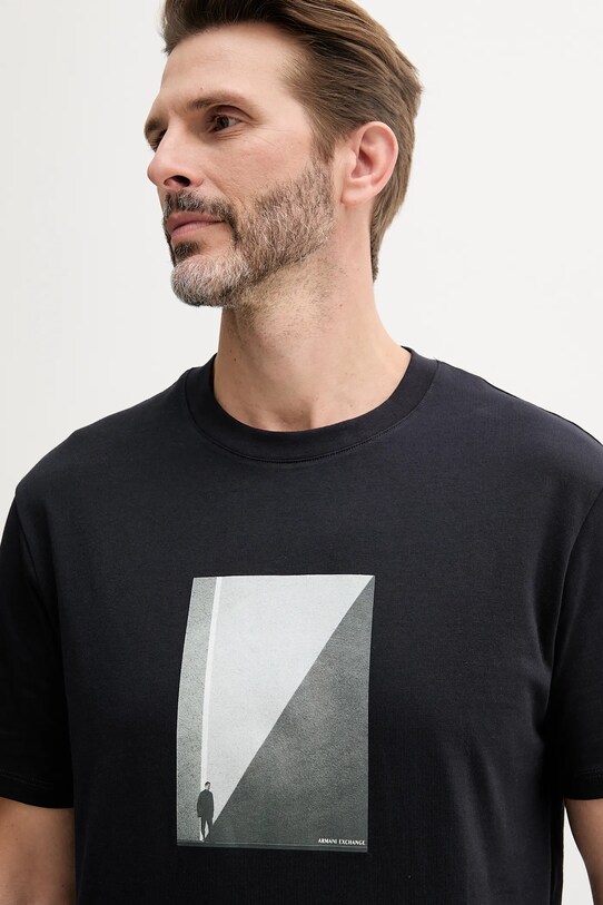 Armani Exchange t-shirt in cotone blu navy XM000753.AF10361