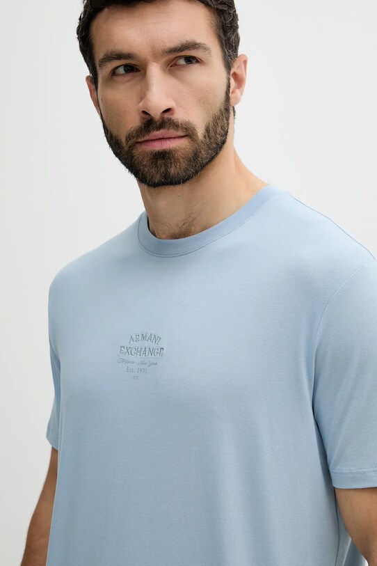 Oblečenie Bavlnené tričko Armani Exchange XM000761.AF12308 modrá