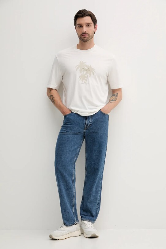 Хлопковая футболка Armani Exchange XM000772.AF12308 белый SS25