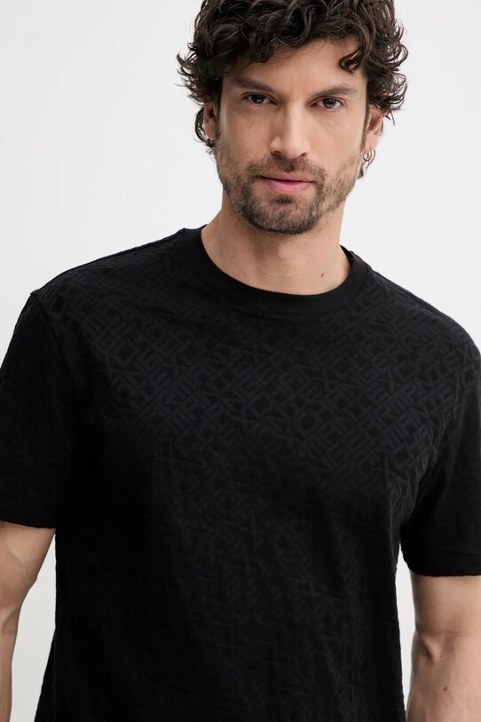 Хлопковая футболка Armani Exchange чёрный XM000478.AF10337