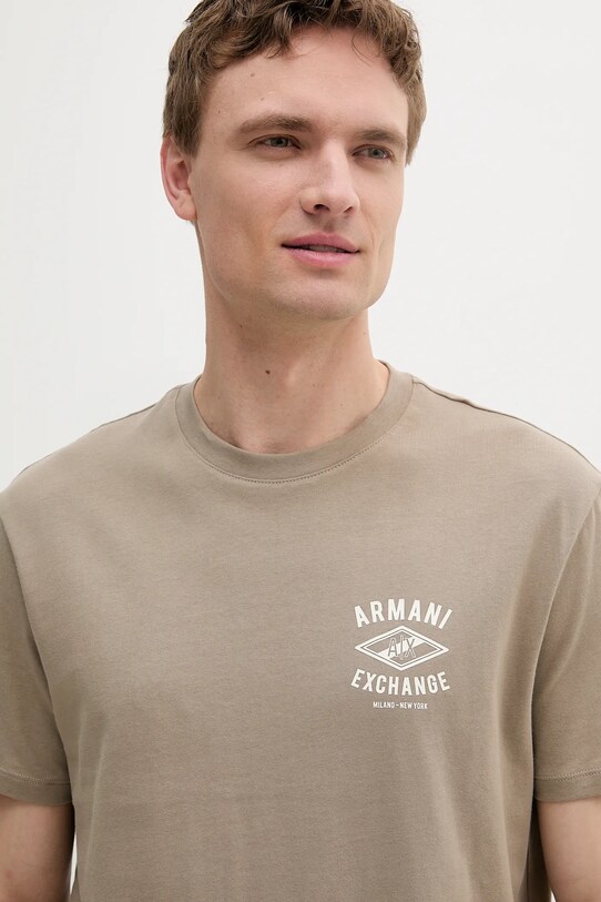 Îmbrăcăminte Armani Exchange tricou din bumbac XM000550.AF10362 bej