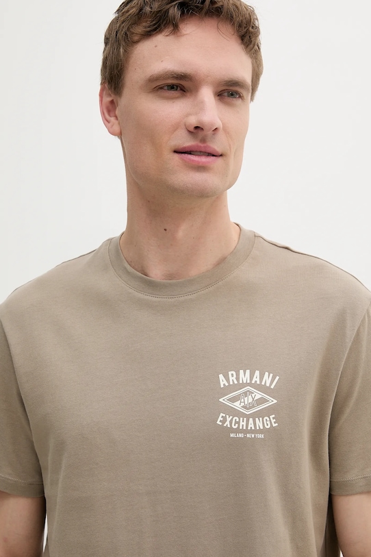 Odzież Armani Exchange t-shirt bawełniany XM000550.AF10362 beżowy